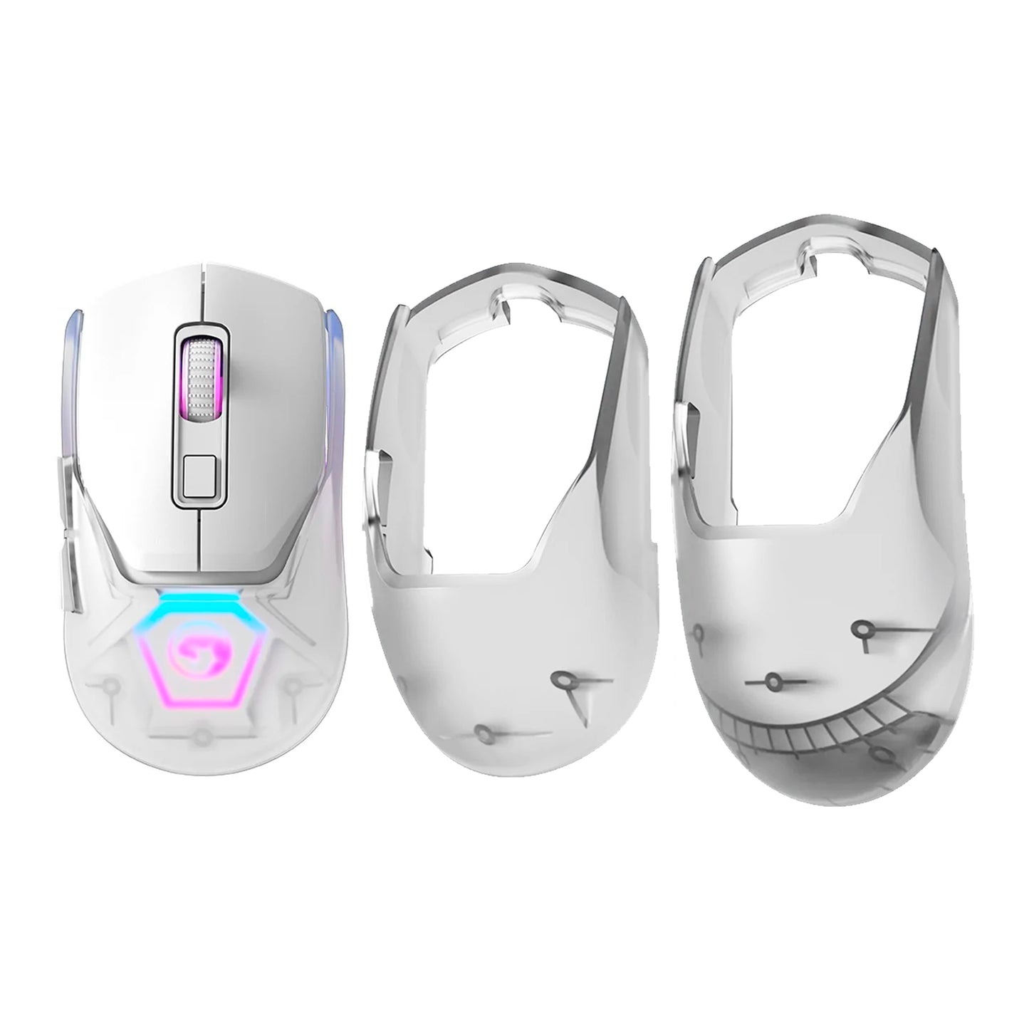 Mouse Gaming Bt Marvo Pro 19000dpi RGB Puños Intercambiables