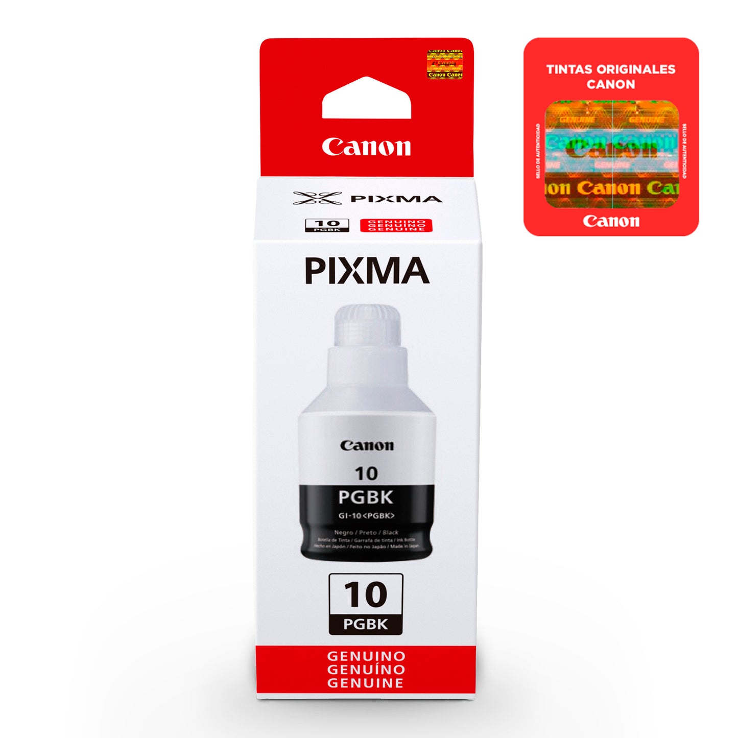 Botella De Tinta Canon Negro GI-10 Pgbk 170ml