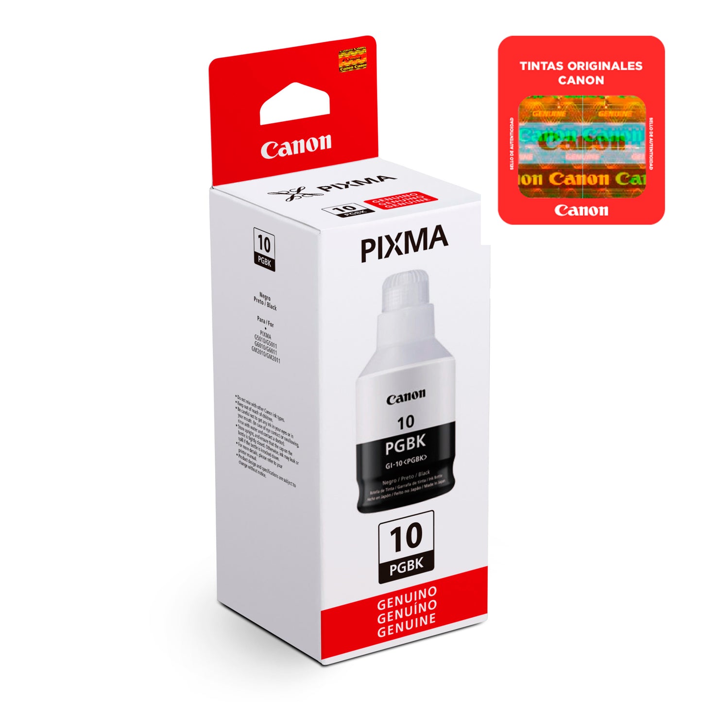 Botella De Tinta Canon Negro GI-10 Pgbk 170ml