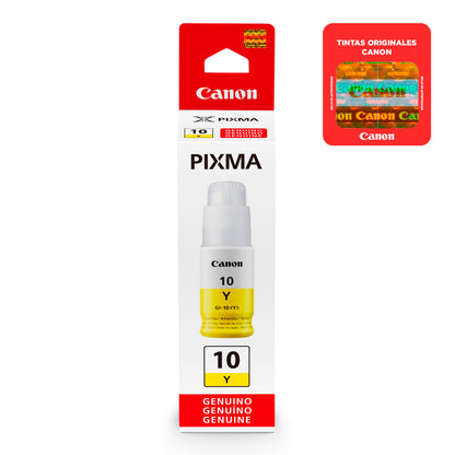 Botella De Tinta Canon Amarillo GI-10 Y 70ml