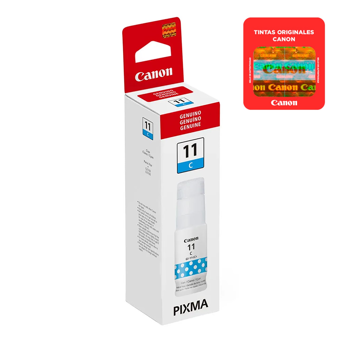 Botella De Tinta Canon Cian GI-11 C 70ml