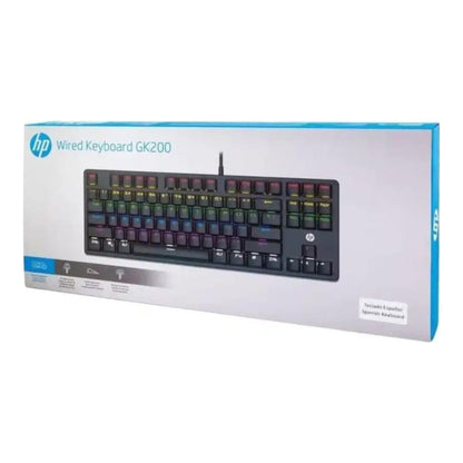 Teclado Gaming Usb Hp Gk200 Mecánico Retroiluminado