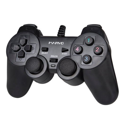Gamepad Pc Marvo Ergonómico Analógico Vibración