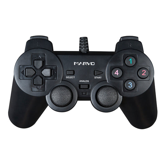 Gamepad Pc Marvo Ergonómico Analógico Vibración