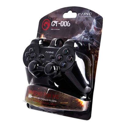 Gamepad Pc Marvo Ergonómico Analógico Vibración