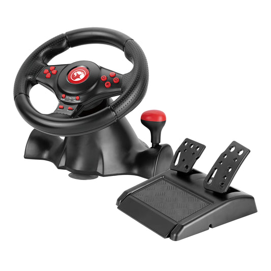 Volante Gaming Marvo Multiplataforma 180º Vibración