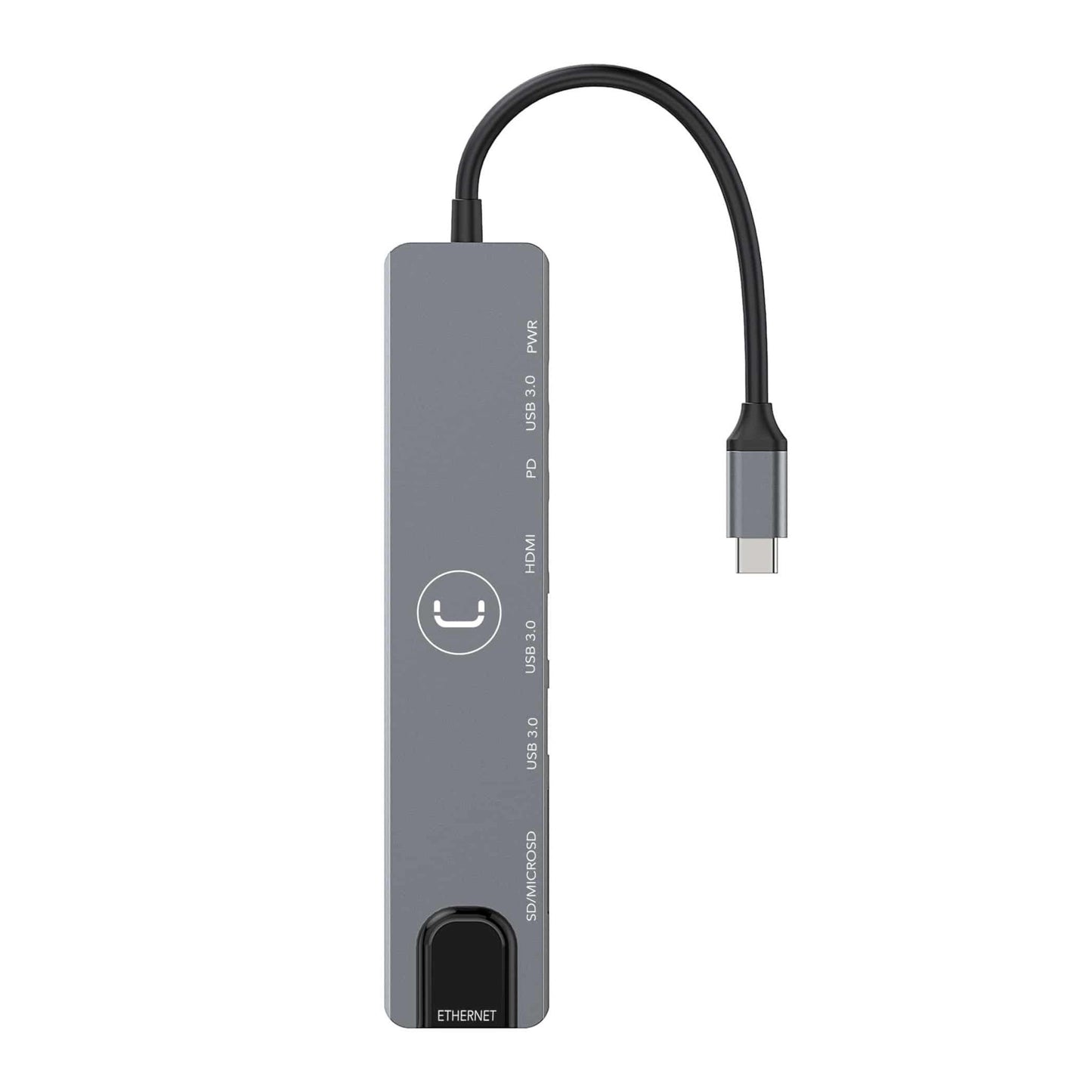 Hub Unno Tipo C 8 en 1 Usb 3.0 Hdmi Ethernet