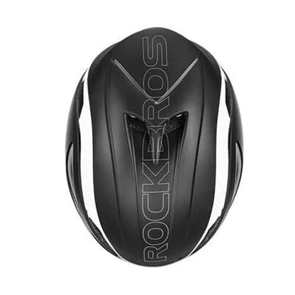 Casco Ultraliviano Rockbros Color Negro Y Blanco Talle M