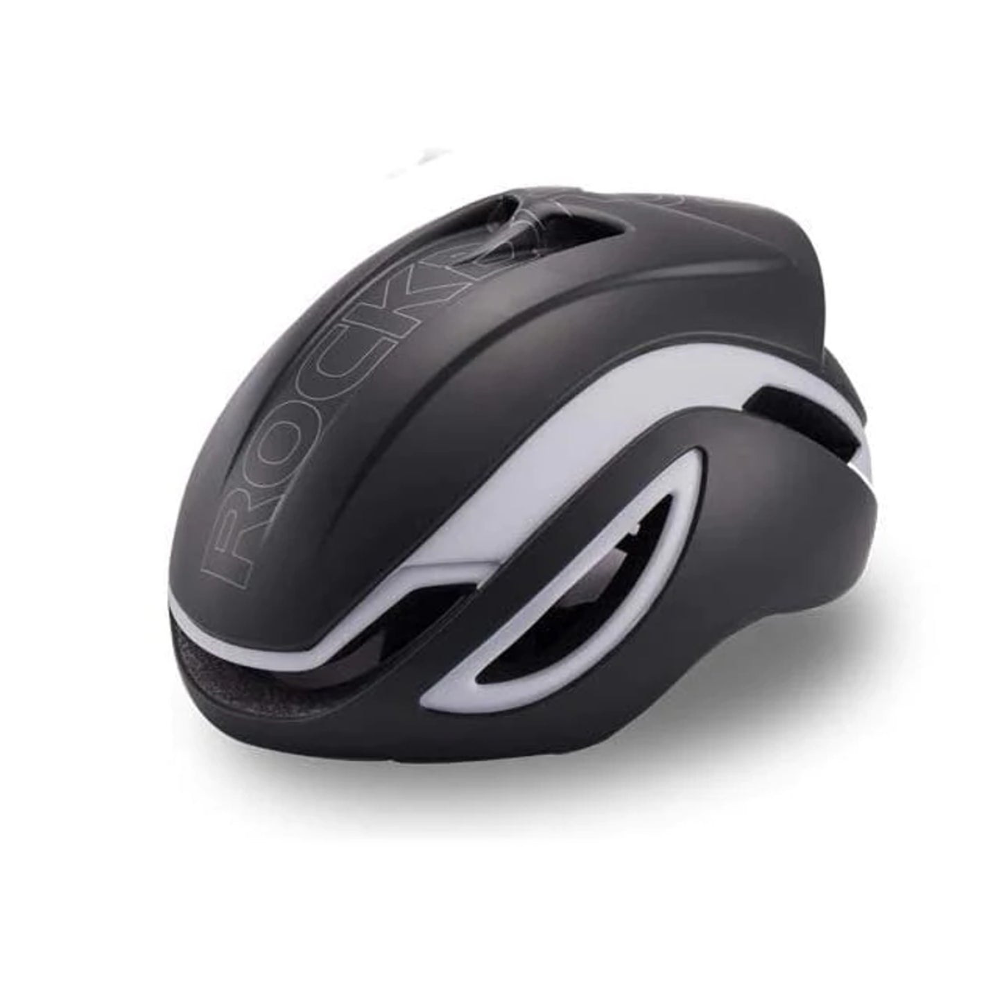 Casco Ultraliviano Rockbros Color Negro Y Blanco Talle M