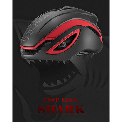 Casco Ultraliviano Rockbros Color Negro Y Rojo Talle M