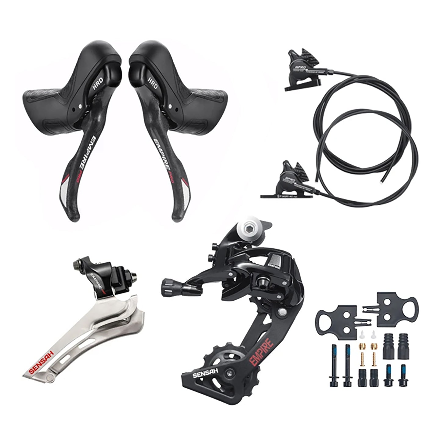 Palancas De Cambio + Frenos 2x12S Sensah Para Bicicleta De Carretera