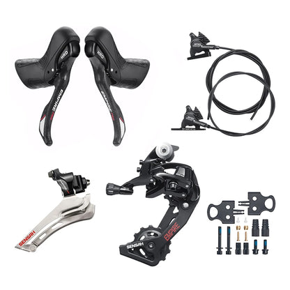 Palancas De Cambio + Frenos 2x12S Sensah Para Bicicleta De Carretera