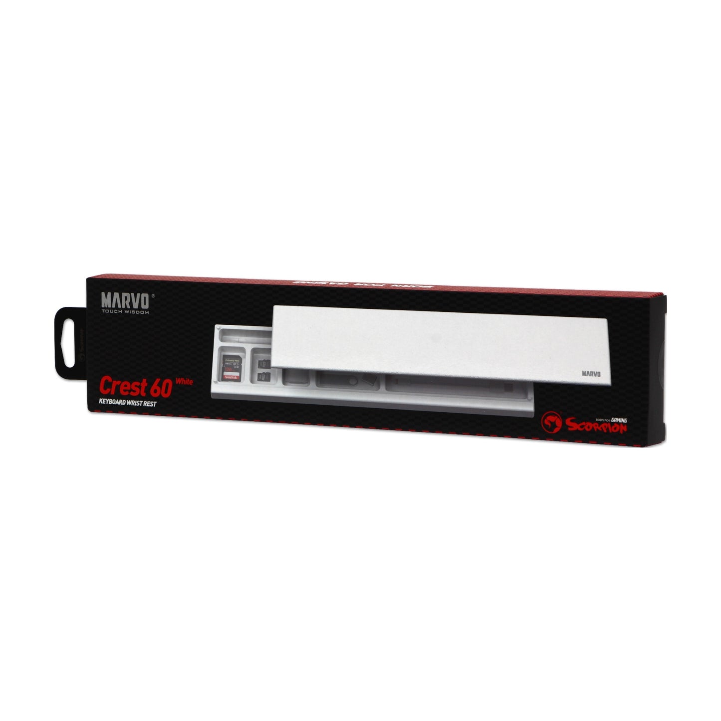 Reposa Muñecas Para Teclado Marvo K002 Crest 60 36cm