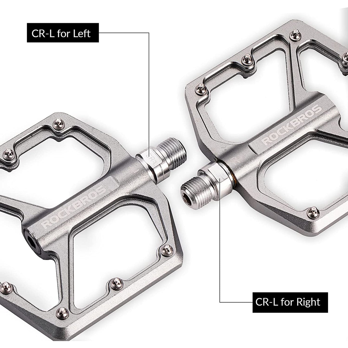 Pedales Para Bicicleta Rockbros Aluminio Antideslizantes