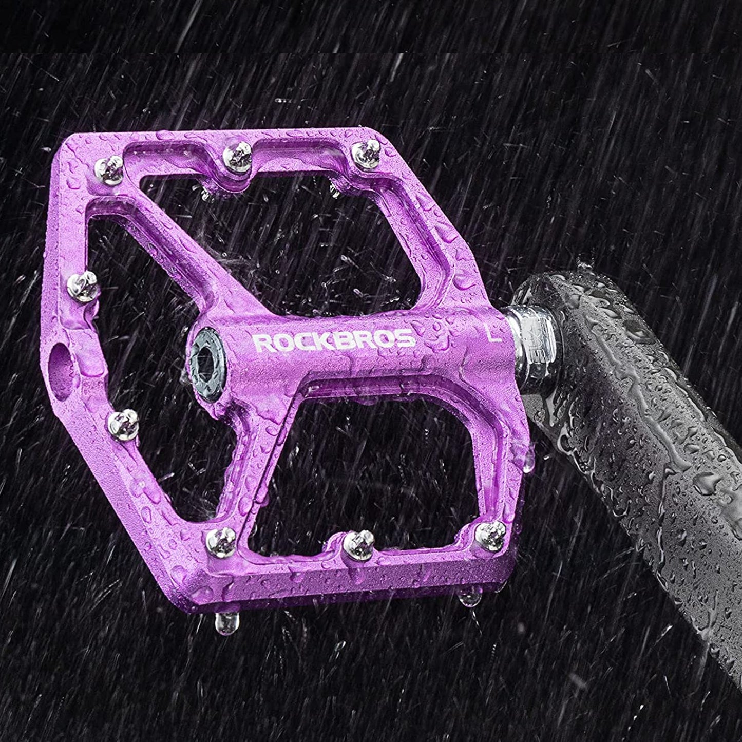 Pedales Para Bicicleta Rockbros Aluminio Antideslizantes