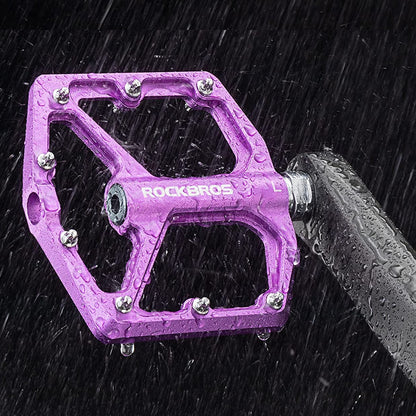 Pedales Para Bicicleta Rockbros Aluminio Antideslizantes