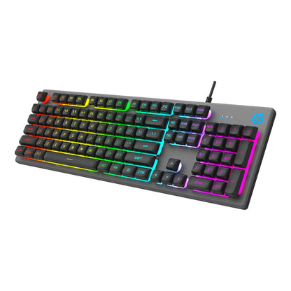 Teclado Gaming Usb Hp K500f Mecánico Retroiluminado