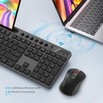 Combo Gaming Inalámbrico Marvo KC411W Español