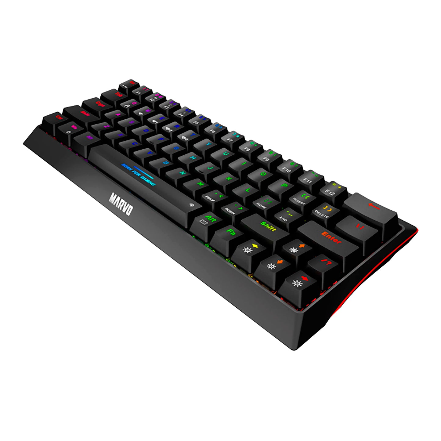 Teclado Gaming Bt Español Marvo Kg962w Mecánico Iluminación