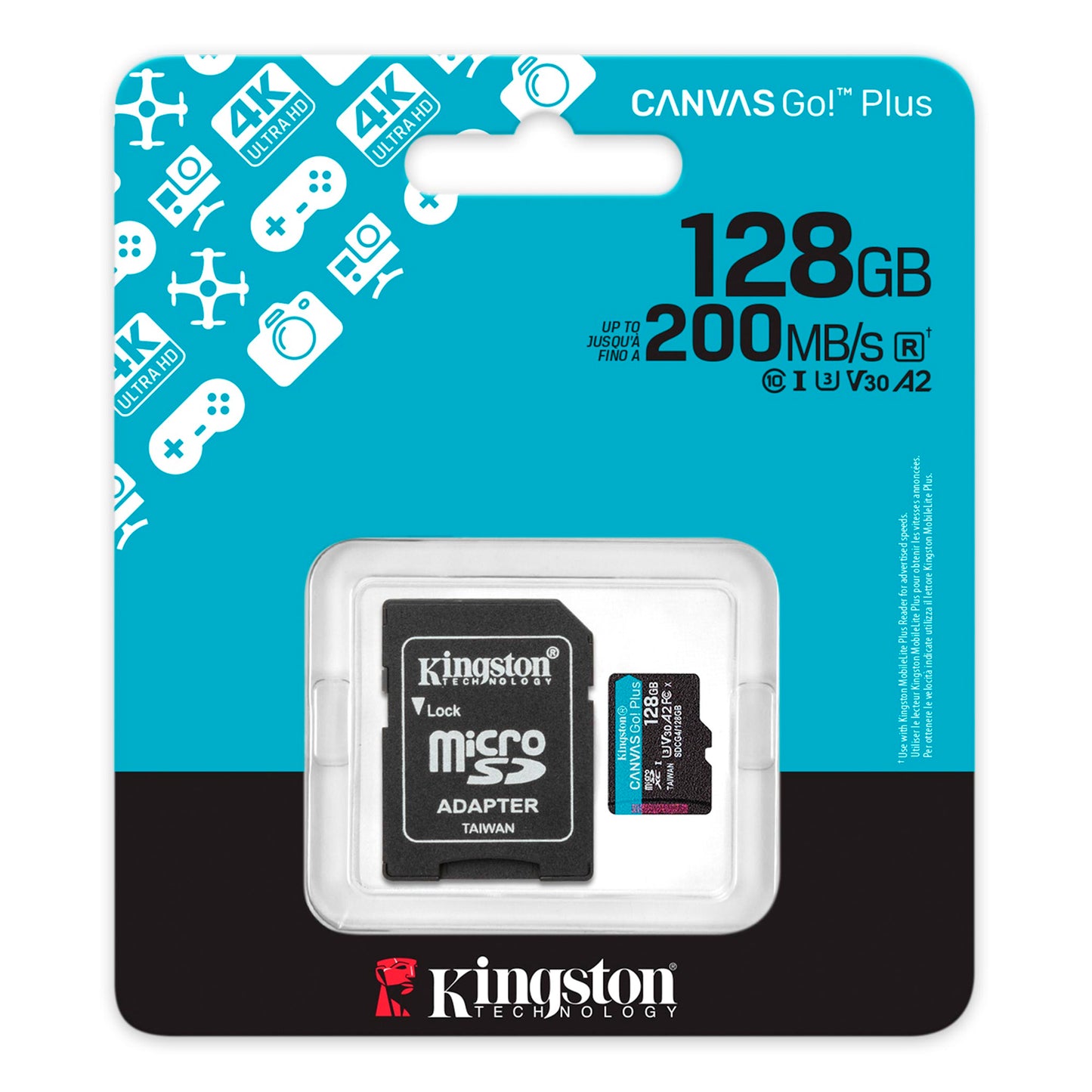 Memoria Micro Sd Kingston 128gb Con Adaptador Sd