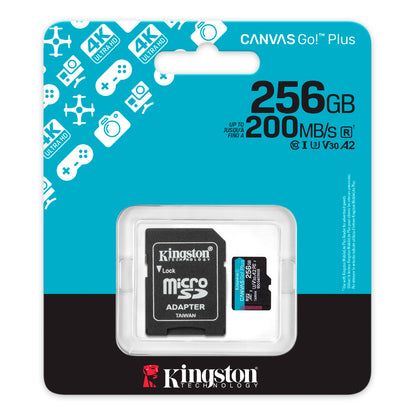 Memoria Micro Sd Kingston 256gb Con Adaptador Sd
