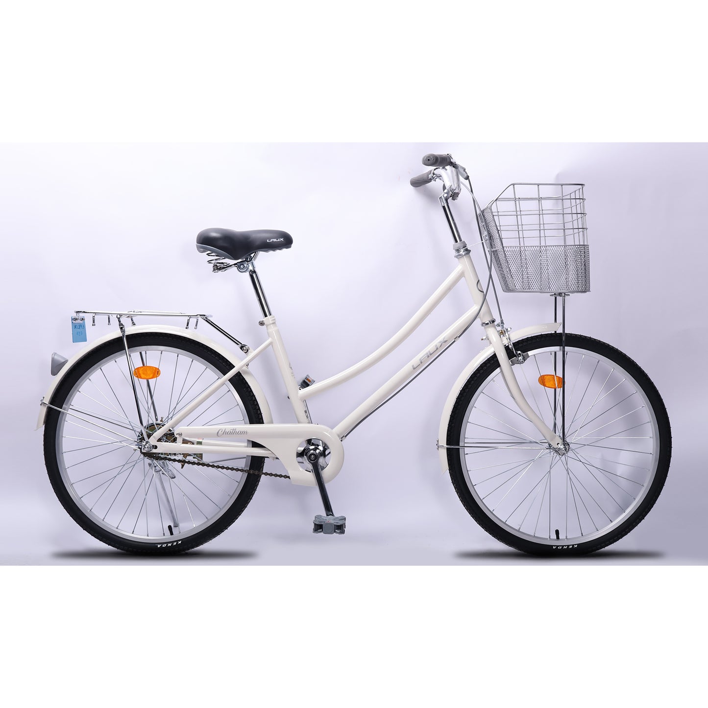 Bicicleta De Paseo Laux Dx 1V Rodado 26 Blanco