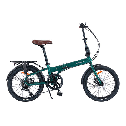 Bicicleta Plegable Laux F3 Rodado 20 Verde