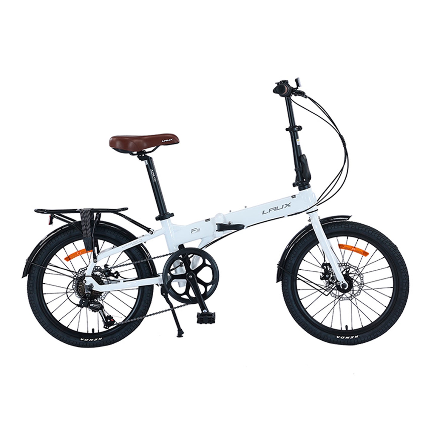 Bicicleta Plegable Laux F3 Rodado 20 Blanco