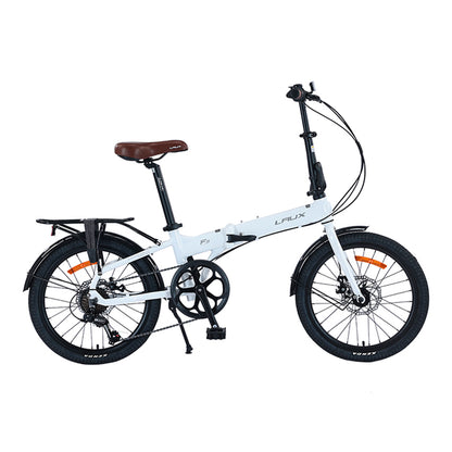 Bicicleta Plegable Laux F3 Rodado 20 Blanco
