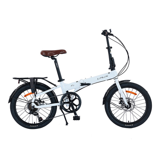 Bicicleta Plegable Laux F3 Rodado 20 Blanco