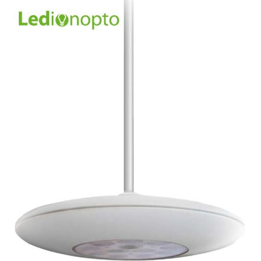 Lámpara Led Ledion Colgante 15w 3000k Aro Plateado 38° Dimerizable
