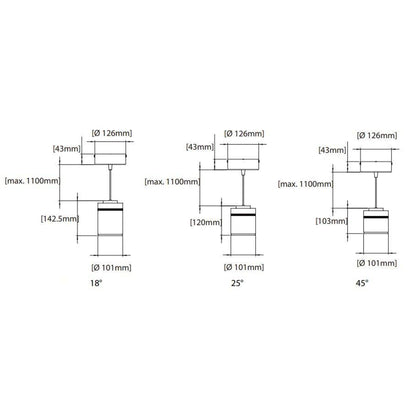 Lámpara Led Ledion Colgante 17w 3000k Dimerizable Chip Hr