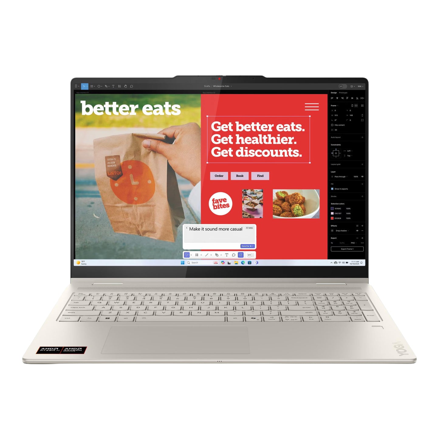 Notebook 2en1 Lenovo 16'' Táctil AI 5 16gb 512gb Win11