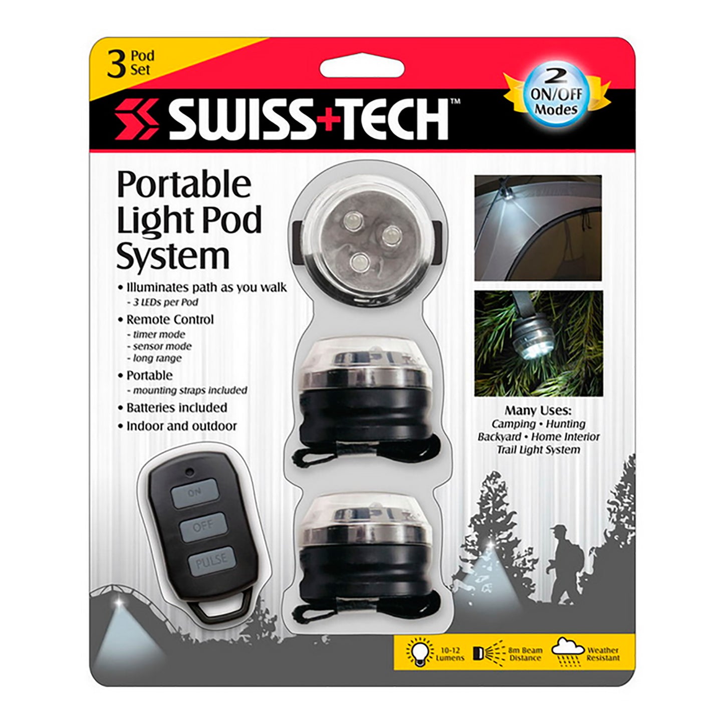 Luces Led Portátiles Swiss+tech Interior / Exterior Pack x3