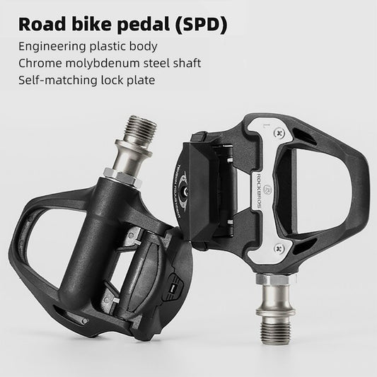 Pedales Para Bicicleta Rockbros Autoblocantes Spd-sl Violeta