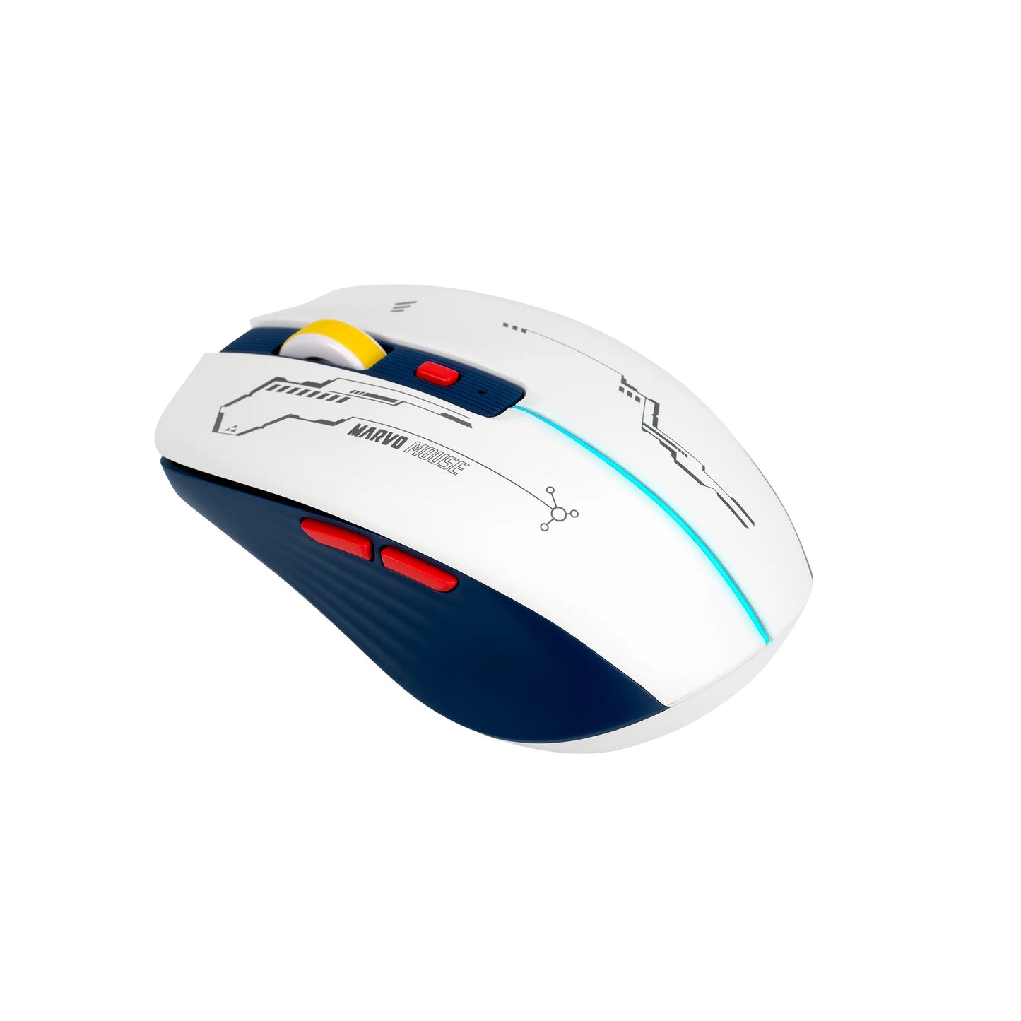 Mouse Gaming Inalámbrico Marvo M796w Óptico 3200dpi Rgb