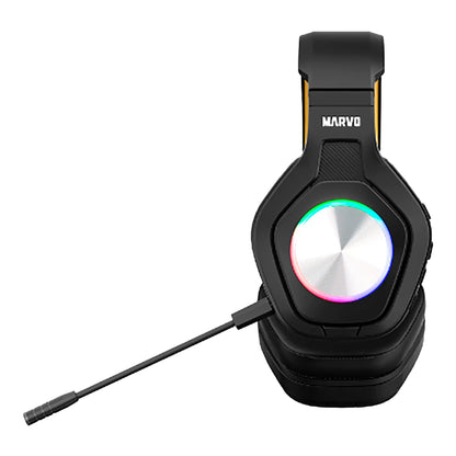 Auriculares Gaming Inalámbricos Marvo Pulz 80w RGB