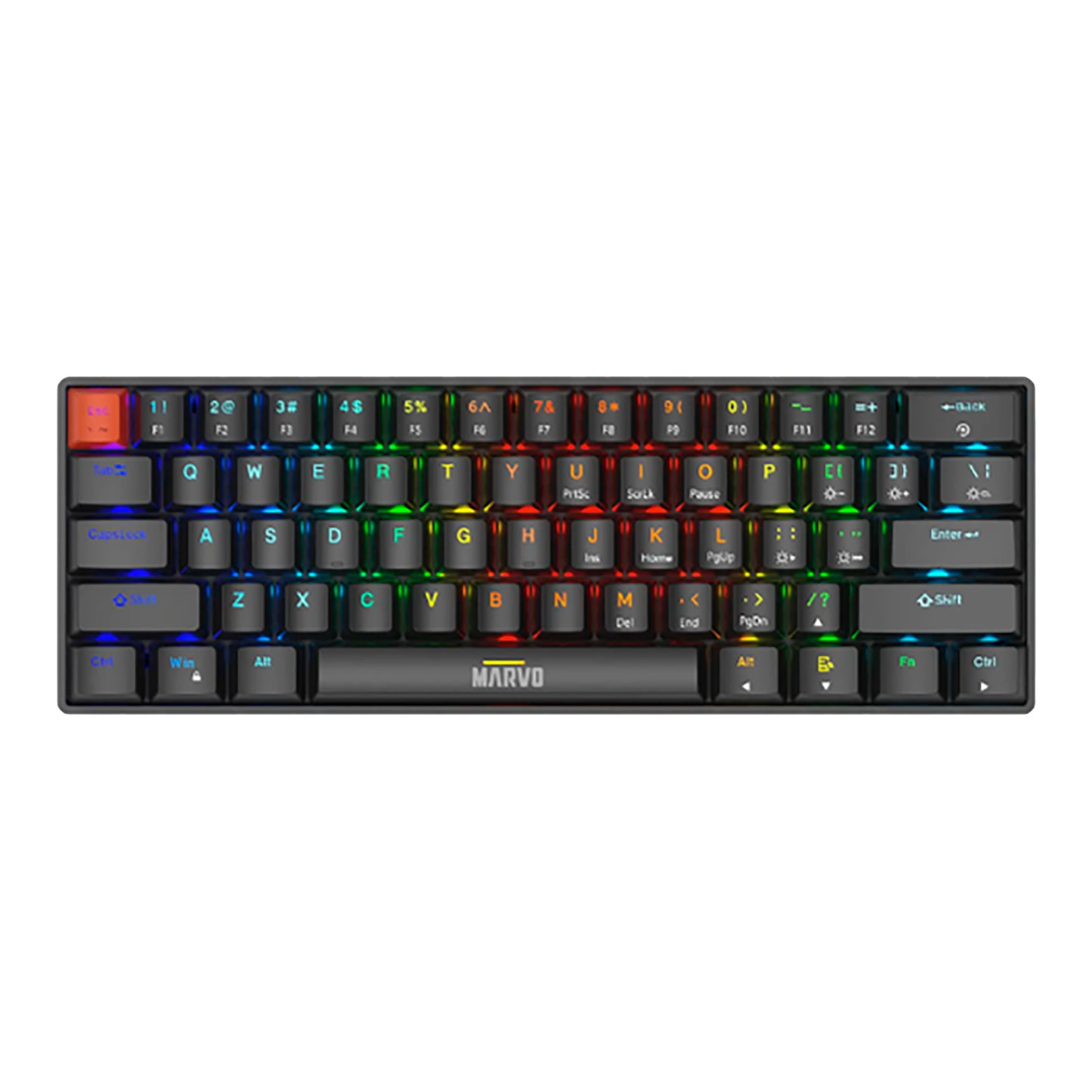 Teclado Gaming Español Marvo Kg933g Mecánico Iluminación