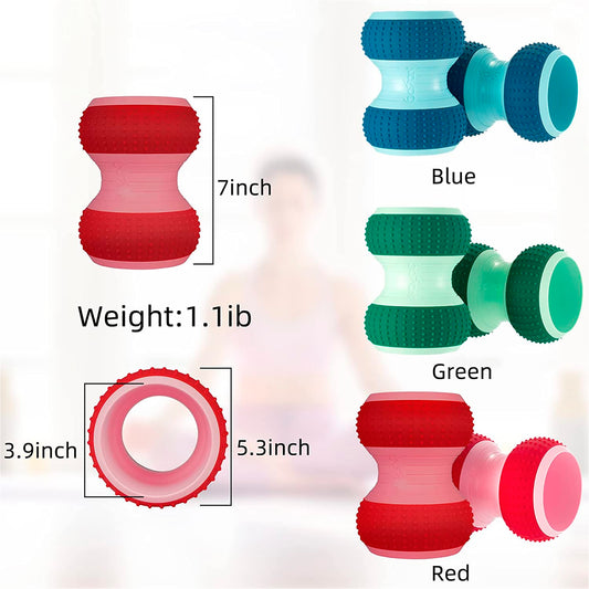 Rodillo Para Masaje Ergonómico Adecuado Hasta 127kg Azul