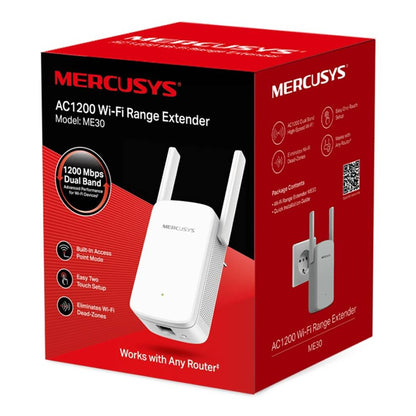 Extensor de Red Mercusys Me30 Wifi 5 De Doble Banda Ac1200