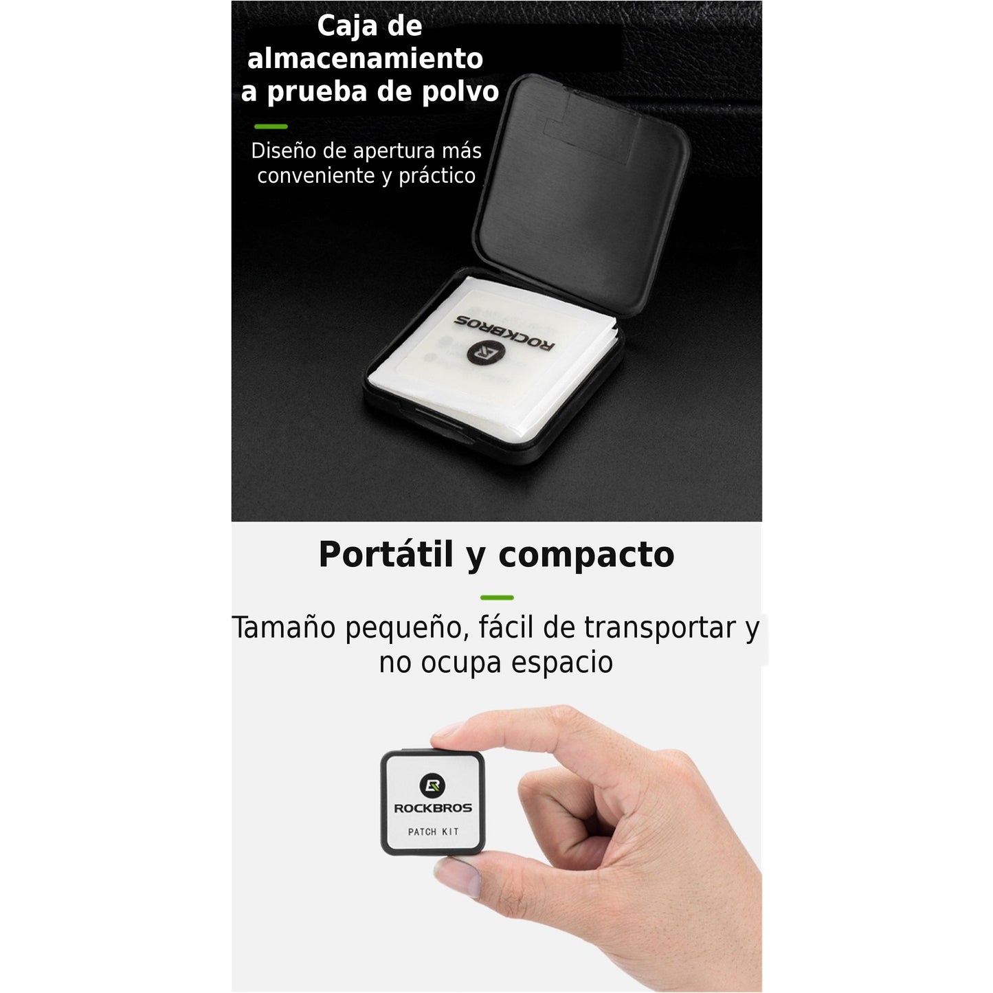 Kit Parches Para Neumático Bicicleta Rockbros 6 Unidades