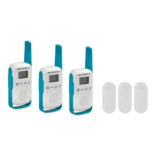 Radio 2 Vías Motorola T114 25km 22 Canales Pack x3