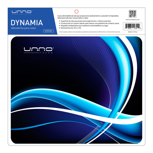 Mousepad Unno Antidelizante 216x178mm Azul