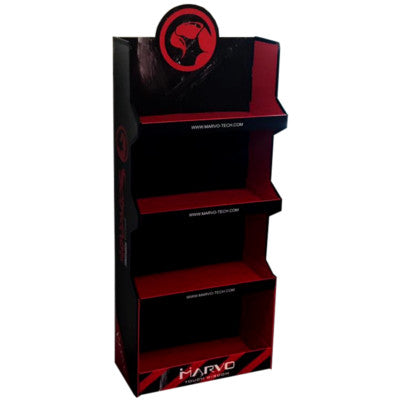 Exhibidor Marvo Cartón Con 4 Estantes