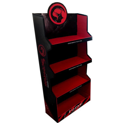 Exhibidor Marvo Cartón Con 4 Estantes