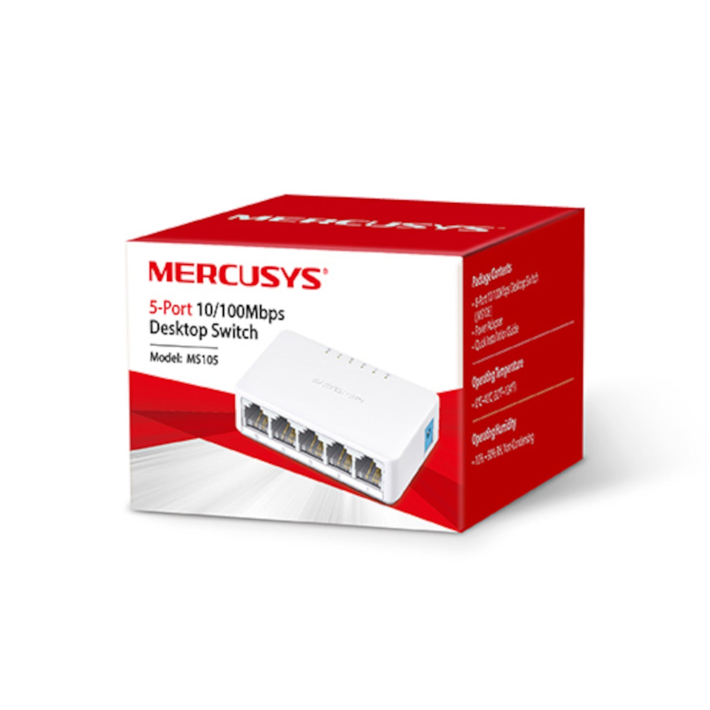Switch Mercusys 5 Puertos Rj45 10/100 Mbps