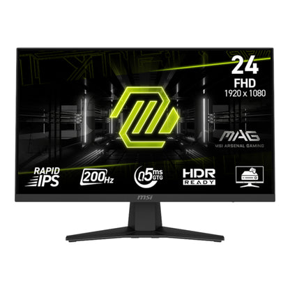 Monitor Plano Gaming Msi 24" Mag244f  Ips Fhd 200hz 0,5ms