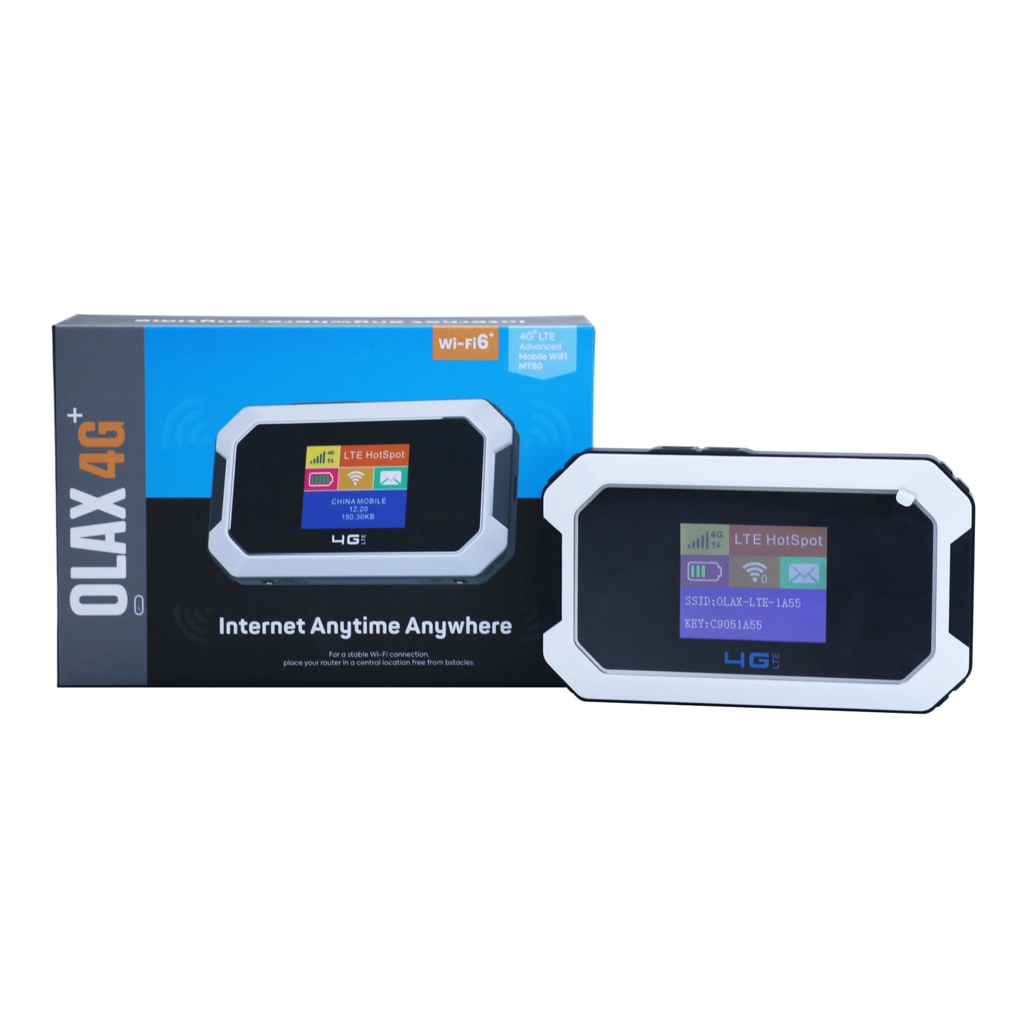Router Portátil 4g Wifi Olax Mt80 150/50Mbps 3000mAh