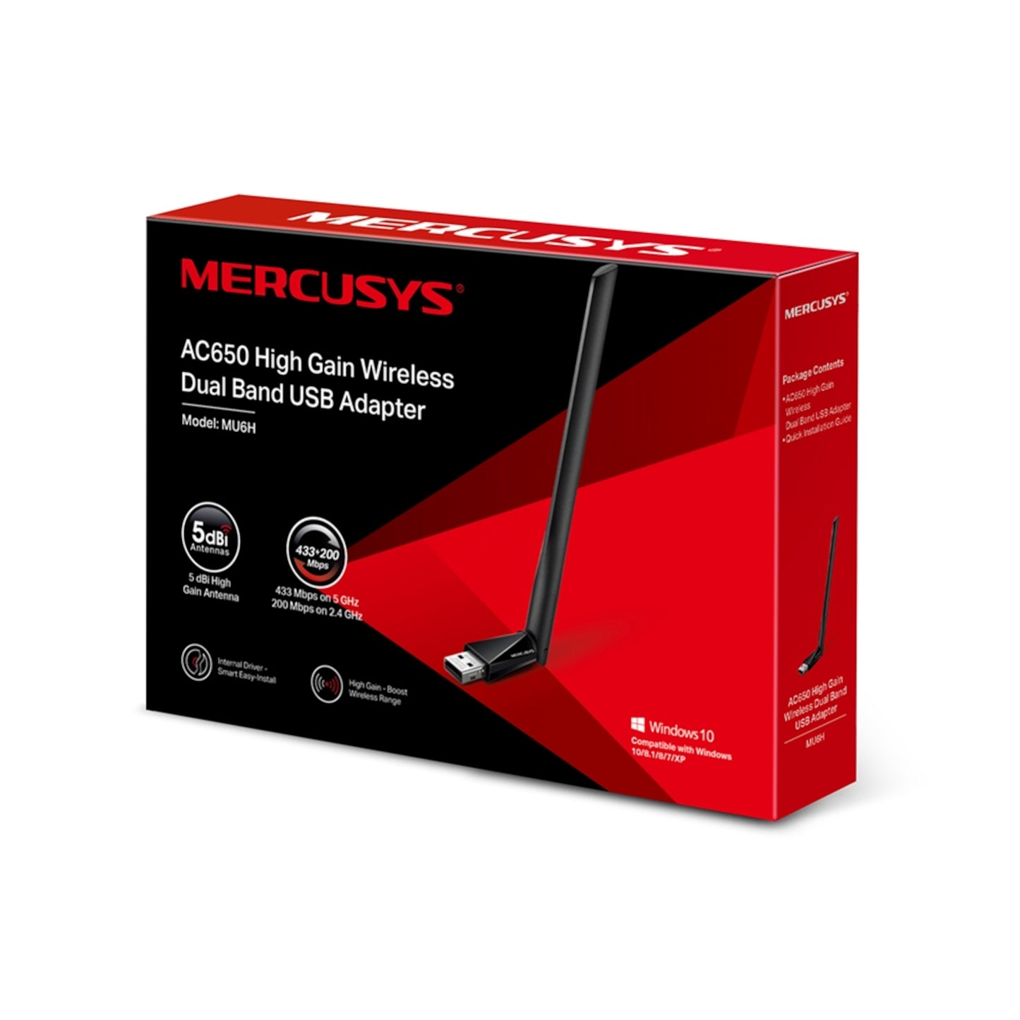 Adaptador Wi-Fi Usb Mercusys Ac650 Alta Ganancia