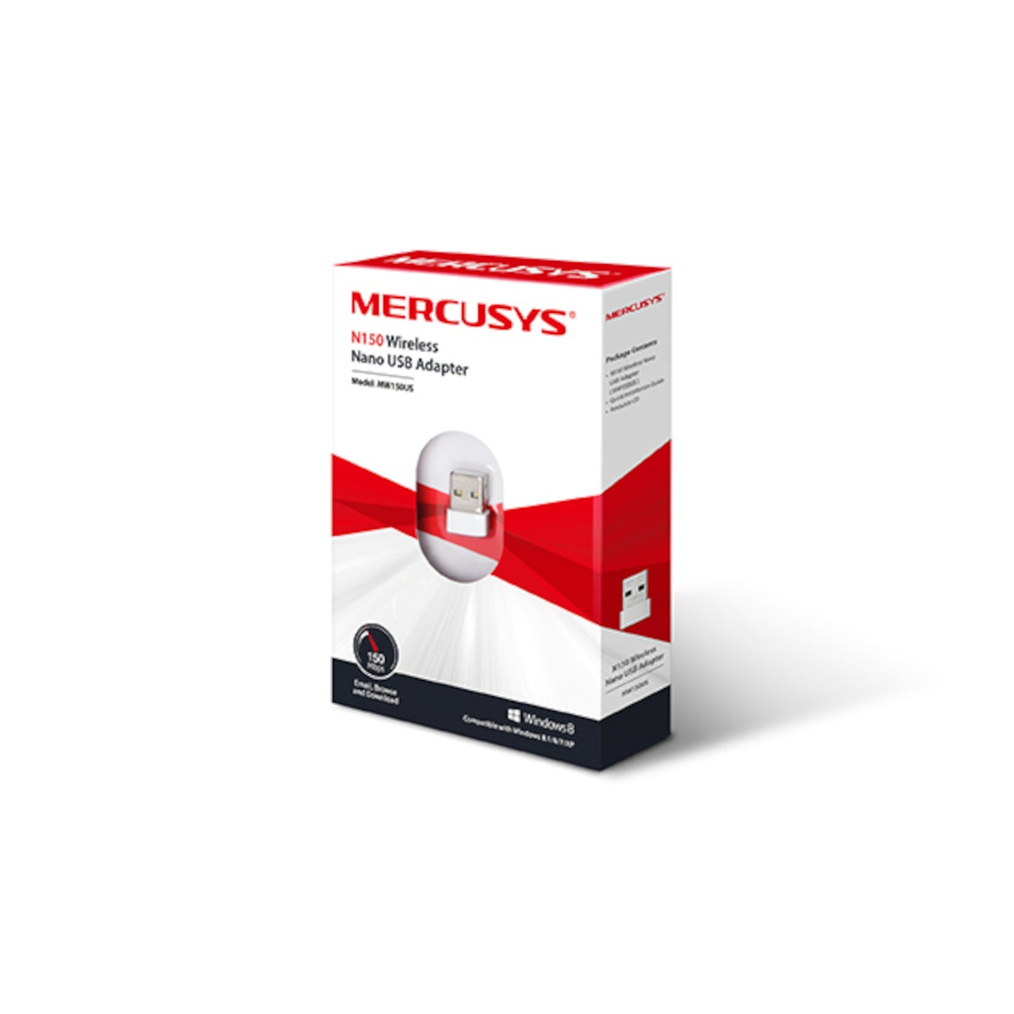Mini Adaptador Wi-Fi Usb Mercusys Mw150us 150mbps